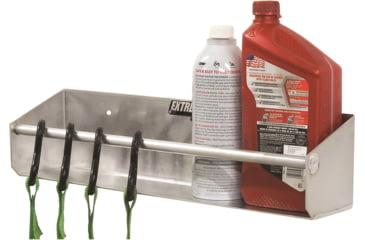Image of Extreme Max Wall Mount Aluminum Tie Down Hanger Storage Rack Shelf For Enclosed Race Trailer Shop Garage Storage, 5001.6062
