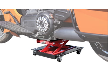 Image of Extreme Max Wide Motorcycle Scissor Jack w/ Dolly 1100 Lbs., 5001.5059