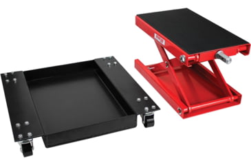 Image of Extreme Max Wide Motorcycle Scissor Jack w/ Dolly 1100 Lbs., 5001.5059