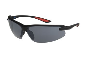 Image of Extreme Optiks EO PC 1801 Sunglasses, Rubberized Black Frame, Smoke with Silver Flash Mirror Lenses, 10242519.FGX