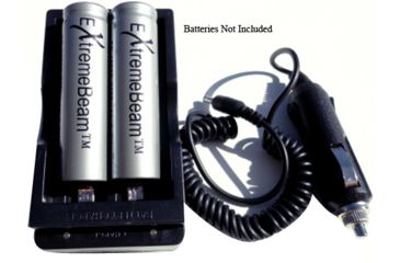 Image of ExtremeBeam 18650 Double Charger with Car Adapter, Black, N/A EB-XA-B03