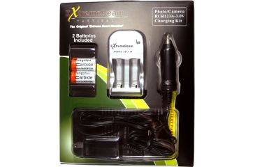 Image of ExtremeBeam 3.0v CR123 PHOTO/CAMERA Charger KIT 2B/pk, Gray, N/A EB-AJ-A01