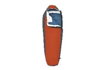 Image of Exxel Outdoors Denali Mummy Sleepy Bag,35F Rating,29.5x84.5x19.5in,Burnt Orange/Gray TRH81510CO