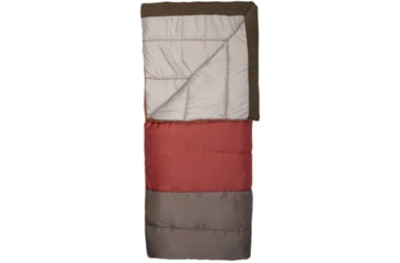 Image of Exxel Outdoors Lodgepole 40-50 Degrees Sleeping Bag, Red, 80x35in, 74941120