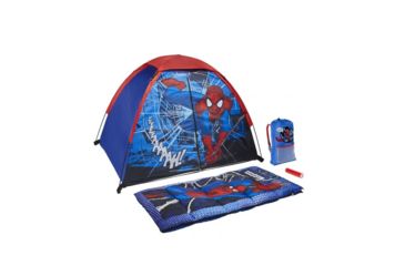 Image of Exxel Outdoors Marvel Spiderman 4 pieces Fun Camp Kit, Blue/Red, M-4SLG20SPD