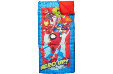 Image of Exxel Outdoors Marvel Superhero Adventures Sleeping Bag, Multicolor, 28x56in, M-2171SHA9A