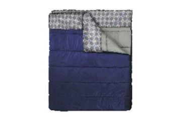 Image of Exxel Outdoors Ozzie and Harriet Double Sleeping Bag,35-45F Rating,Navy/Gray KMK2701BNV