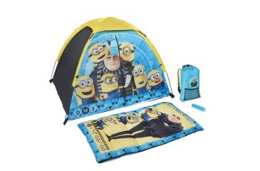 Image of Exxel Outdoors Universal Despicable Me 3 4-Pc Fun Camp Kit, Blue/Yellow/Black U-4SLGDM37A