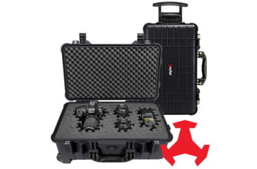 Image of Eylar 22in Carry-On Roller Hard Case Equipped w/Ragar XP Crosslinked Foam Insert, Black, SA00034-BLK-RG-XP