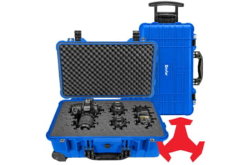 Image of Eylar 22in Carry-On Roller Hard Case Equipped w/Ragar XP Crosslinked Foam Insert, Blue, SA00034-BLU-RG-XP
