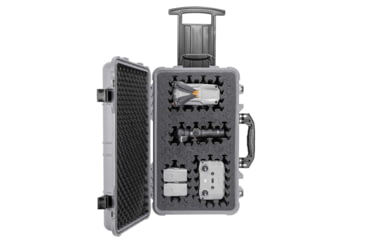 Image of Eylar 22in Carry-On Roller Hard Case Equipped w/Ragar XP Crosslinked Foam Insert, Gray, SA00034-GRA-RG-XP