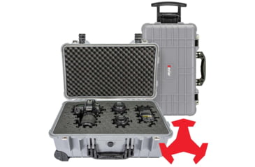 Image of Eylar 22in Carry-On Roller Hard Case Equipped w/Ragar XP Crosslinked Foam Insert, Gray, SA00034-GRA-RG-XP