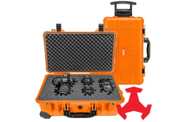 Image of Eylar 22in Carry-On Roller Hard Case Equipped w/Ragar XP Crosslinked Foam Insert, Orange, SA00034-ORG-RG-XP