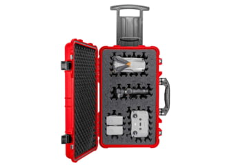 Image of Eylar 22in Carry-On Roller Hard Case Equipped w/Ragar XP Crosslinked Foam Insert, Red, SA00034-RED-RG-XP