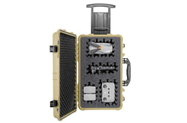 Image of Eylar 22in Carry-On Roller Hard Case Equipped w/Ragar XP Crosslinked Foam Insert, Tan, SA00034-TAN-RG-XP