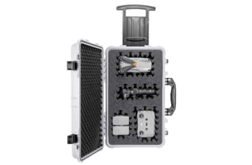 Image of Eylar 22in Carry-On Roller Hard Case Equipped w/Ragar XP Crosslinked Foam Insert, White, SA00034-WHI-RG-XP