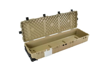 Image of Eylar 3XL 57in Waterproof Heavy Transport Stacker Roller Rifle Hard Case w/Foam, Tan, SA00027-TAN