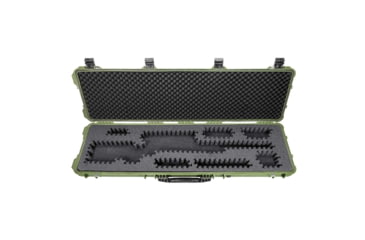 Image of Eylar 53in Hard Rifle Case Equipped w/Ragar XP Crosslinked Foam Insert, Green, SA00015-GRN-RG-XP