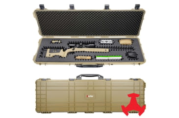 Image of Eylar 53in Hard Rifle Case Equipped w/Ragar XP Crosslinked Foam Insert, Tan, SA00015-TAN-RG-XP