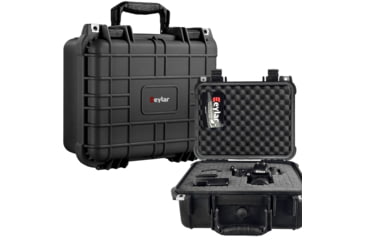 Image of Eylar Compact 13.37in Protective Gear Case Water and Shock Resistant w/ Foam, Black, SA00001