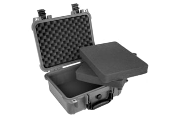 Image of Eylar Compact 13.37in Protective Gear Case Water and Shock Resistant w/ Foam, Gray, SA00001-Gra