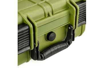Image of Eylar Compact 13.37in Protective Gear Case Water and Shock Resistant w/ Foam, Green, SA00001-Grn