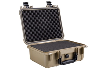 Image of Eylar Compact 13.37in Protective Gear Case Water and Shock Resistant w/ Foam, Tan, SA00001-tan