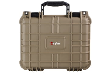 Image of Eylar Compact 13.37in Protective Gear Case Water and Shock Resistant w/ Foam, Tan, SA00001-tan