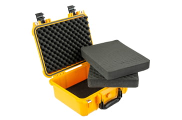 Image of Eylar Compact 13.37in Protective Gear Case Water and Shock Resistant w/ Foam, Yellow, SA00001-Ylw