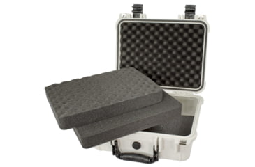 Image of Eylar Compact 13.37in Protective Gear Case Waterproof &amp; Shock Proof w/ Foam By Eylar, White, SA00001-Whi
