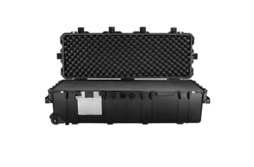 Image of Eylar Extra Large 44in Waterproof Deep Heavy Transport Stacker Roller Rifle Hard Case w/Foam, Black, SA00028