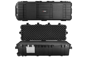 Image of Eylar Extra Large 44in Waterproof Deep Heavy Transport Stacker Roller Rifle Hard Case w/Foam, Black, SA00028
