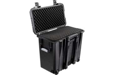 Image of Eylar Large 19.7in Waterproof Tall Roller Protective Equipment Hard Case w/Foam, Black, SA00036