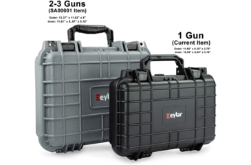 Image of Eylar Tactical Hard Gun Case Water &amp; Shock Proof with Foam, Black, SA00010