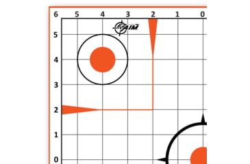 Image of Allen Ez Aim Sight Grid Target, White/Orange, 12X12, 15333