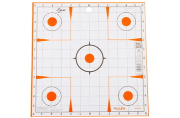 Image of Allen Ez Aim Sight Grid Target, White/Orange, 12X12, 15333