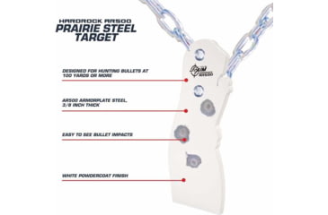Image of Allen EZ Aim Prairie Dog Steel Shooting Target, Range 100 yards, White, 15572