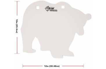 Image of EZ-Aim 15573 Shooting Silhouette Bear 0.38 Thickness White