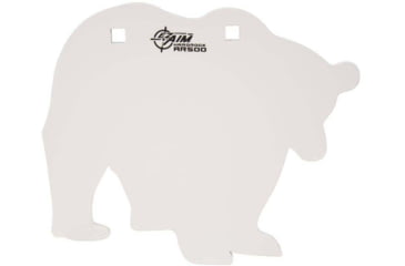 Image of EZ-Aim 15573 Shooting Silhouette Bear 0.38 Thickness White