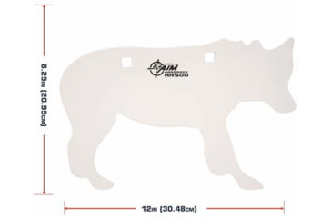 Image of EZ-Aim 15574 Shooting Silhouette Coyote 0.38 Thickness White