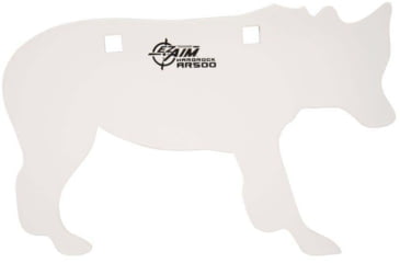 Image of Allen EZ Aim Coyote Steel Shooting Gong Target, 6 lbs, Range 100 yards, White, 15574