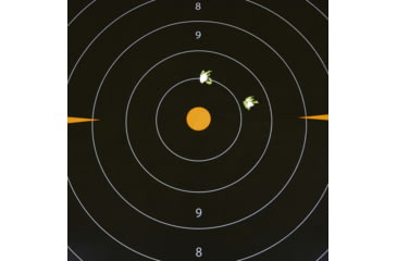 Image of EZ-Aim Adhesive Splash Bullseye Target, Orange, 17.5X17.5, 15227