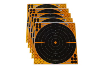 Image of EZ-Aim Adhesive Splash Bullseye Target, Orange, 17.5X17.5, 15227