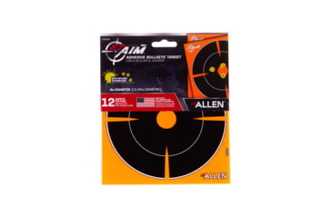 Image of EZ-Aim Adhesive Splash Bullseye Target, Orange, 6X6, 15255