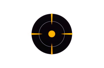 Image of EZ-Aim Adhesive Splash Bullseye Target, Orange, 6X6, 15255