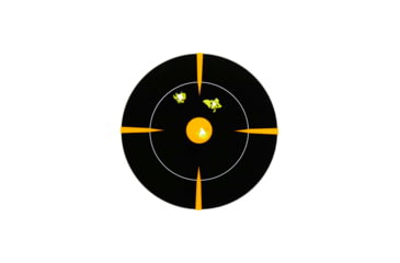 Image of EZ-Aim Adhesive Splash Bullseye Target, Orange, 6X6, 15255