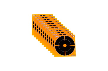 Image of EZ-Aim Adhesive Splash Bullseye Target, Orange, 6X6, 15255