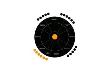 Image of EZ-Aim Adhesive Splash Handgun Trainer Target, Orange, 12X12, 15248