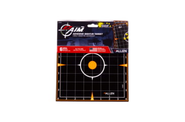 Image of EZ-Aim Adhesive Splash Sight-In Grid Target, Black, 8X8, 15301