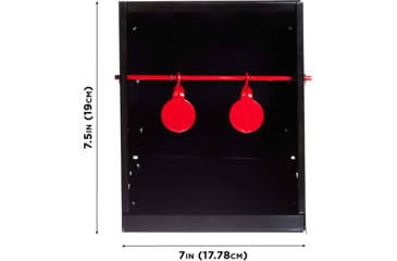 Image of EZ-Aim Air Gun Pellet, BB Shooting Target & Trap, Black, 7W x 7.5H, 15429